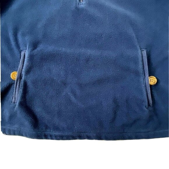 Lands' End Women's size Small 1/4 Zip Sweater Neck Pullover Fleece Top Blue - Picture 7 of 11